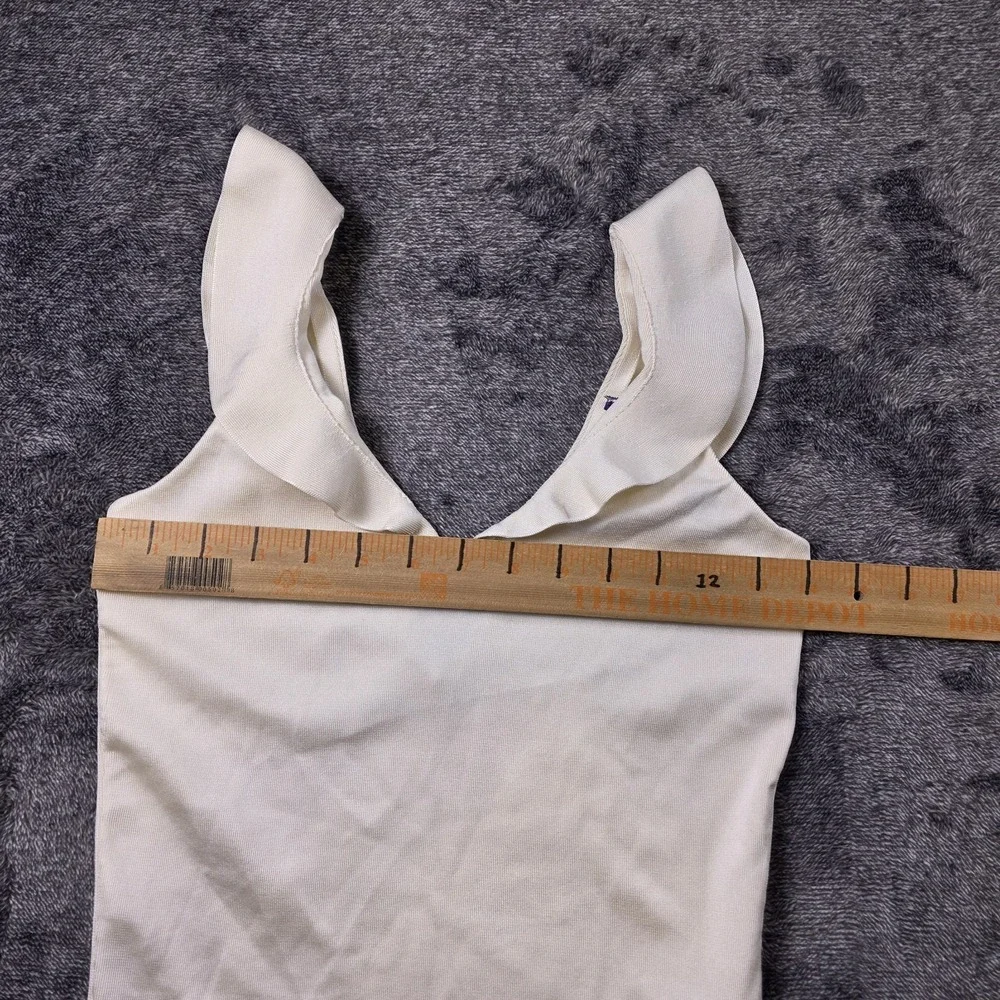 Ralph Lauren Purple Label Silk Sleeveless Ruffle Sweater Blouse Womens S $990 - Picture 5 of 7